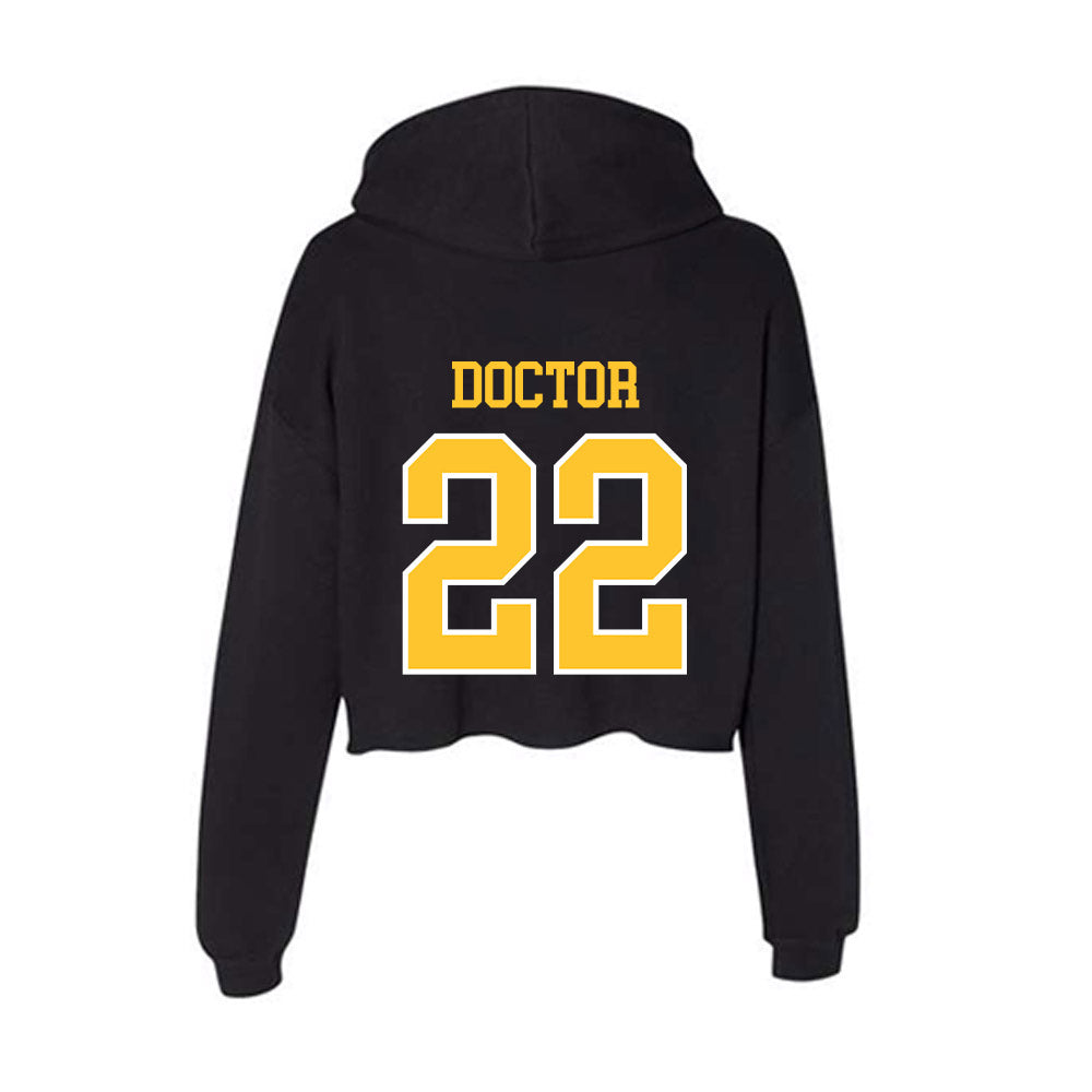 PLU - NCAA Softball : Kamalani Doctor - Women's Crop Fleece Hoodie-1