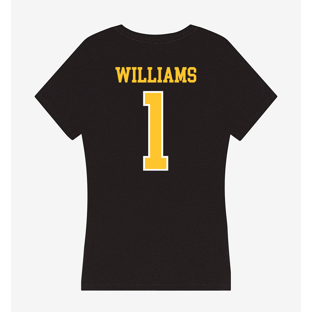 PLU - NCAA Football : Mouse Williams - Women's V-Neck T-Shirt-1