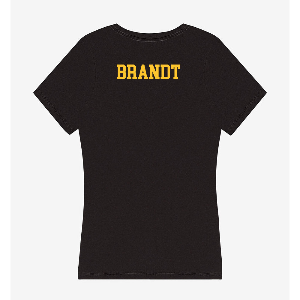 PLU - NCAA Women's Track & Field : Sarah Brandt - Women's V-Neck T-Shirt-1