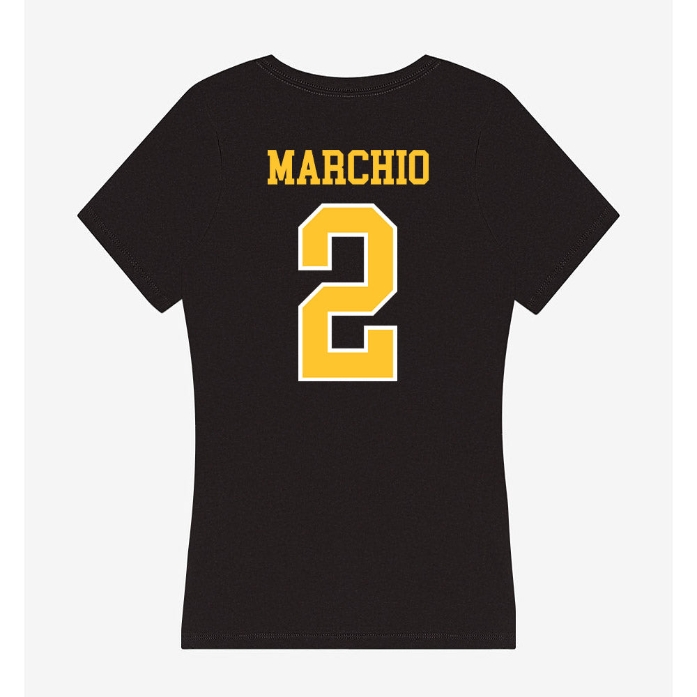 PLU - NCAA Women's Lacrosse : Issabella Marchio - Women's V-Neck T-Shirt-1