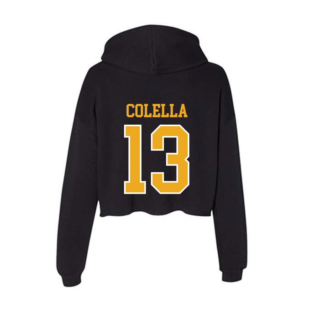 Canisius - NCAA Men's Ice Hockey : Mikey Colella - Women's Crop Fleece Hoodie-1