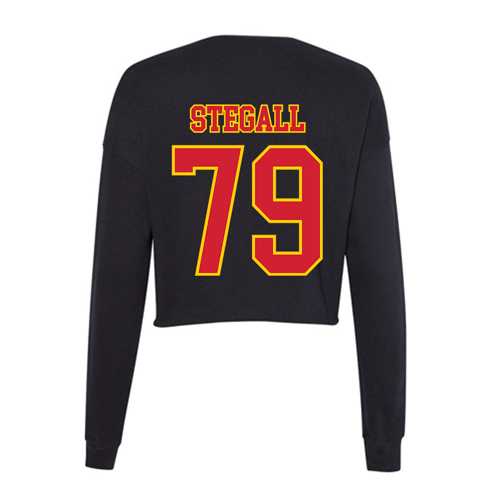 Pitt State - NCAA Football : Gage Stegall - Women's Cropped Crew Fleece-1