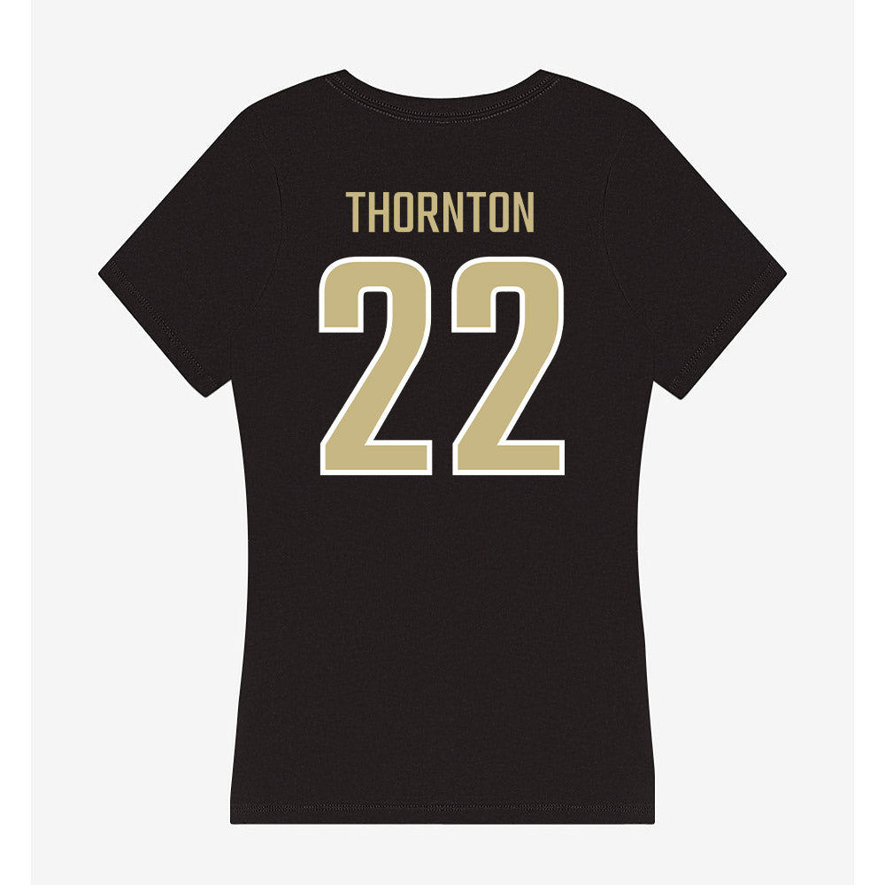 Jacksonville - NCAA Women's Lacrosse : Courtney Thornton - Classic Shersey Women's V-Neck T-Shirt-1