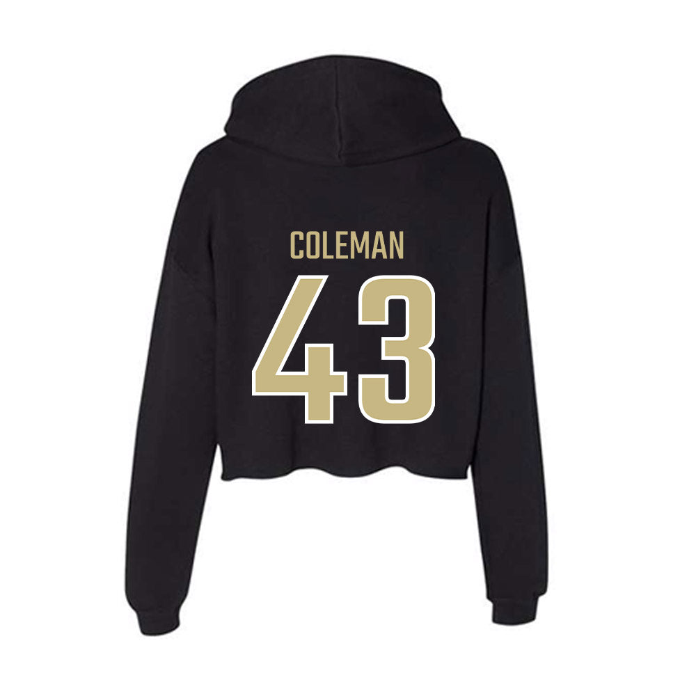 Jacksonville - NCAA Men's Lacrosse : Cooper Coleman - Classic Shersey Women's Crop Fleece Hoodie-1