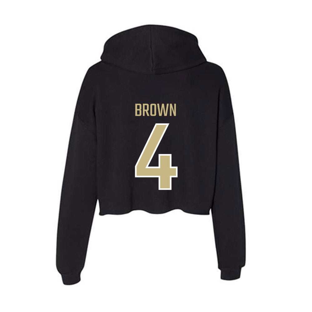 Jacksonville - NCAA Men's Basketball : Dee Brown - Classic Shersey Women's Crop Fleece Hoodie-1
