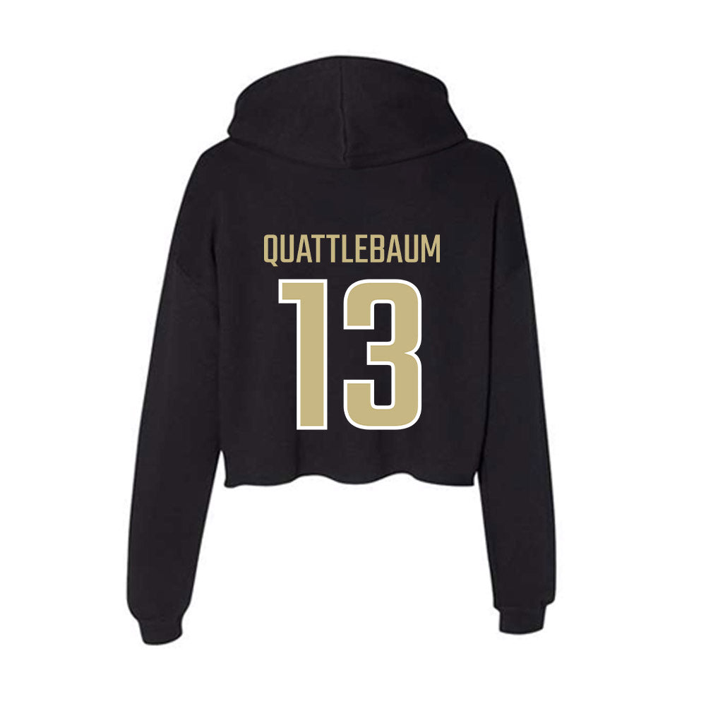 Jacksonville - NCAA Women's Basketball : LaRonda Quattlebaum - Classic Shersey Women's Crop Fleece Hoodie-1