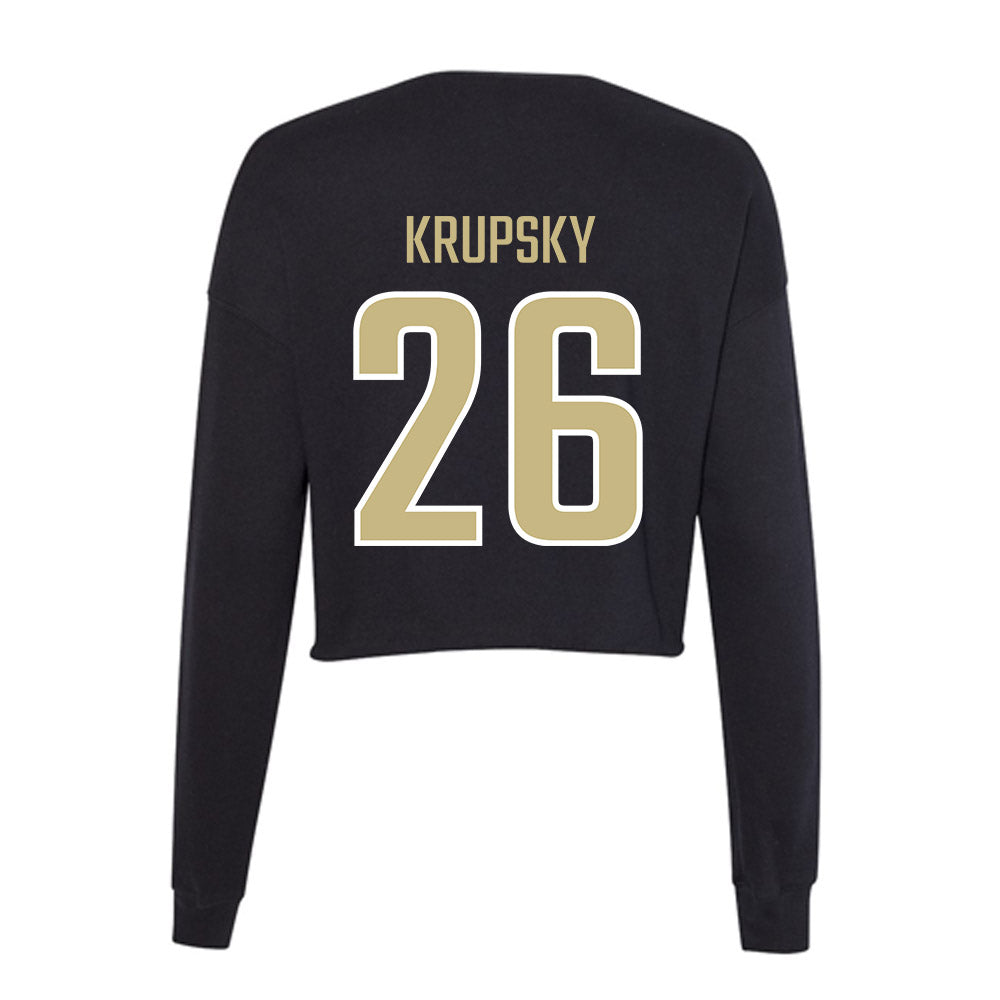 Jacksonville - NCAA Men's Lacrosse : Will Krupsky - Classic Shersey Women's Cropped Crew Fleece-1