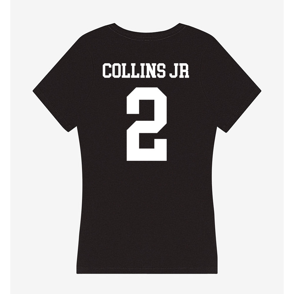 Utah State - NCAA Men's Basketball : Mj Collins Jr - Women's V-Neck T-Shirt-1