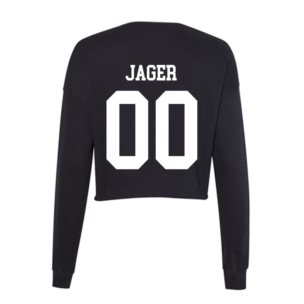 Utah State - NCAA Football : Abe Jager - Women's Cropped Crew Fleece-1