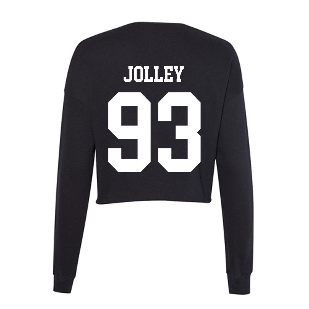 Utah State - NCAA Football : Tanner Jolley - Women's Cropped Crew Fleece-1