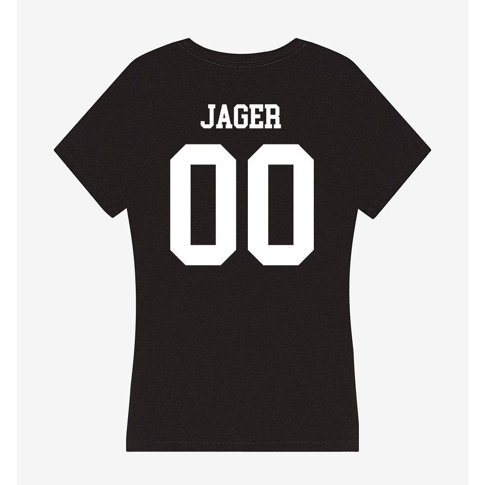 Utah State - NCAA Football : Abe Jager - Women's V-Neck T-Shirt-1