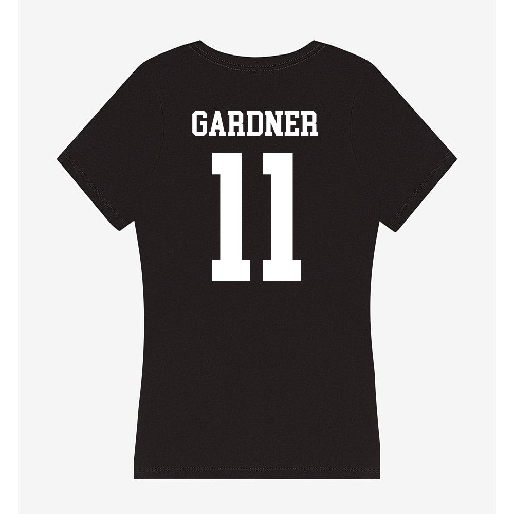 Utah State - NCAA Baseball : Hayden Gardner - Women's V-Neck T-Shirt-1