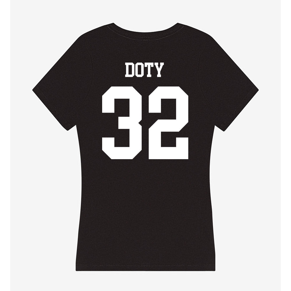 Utah State - NCAA Football : Charger Doty - Women's V-Neck T-Shirt-1