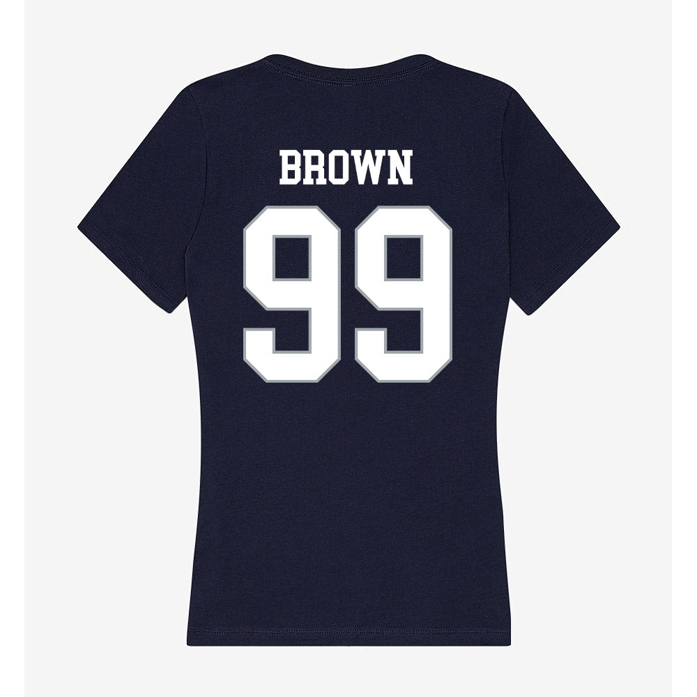 UConn - NCAA Football : Delano Brown - Women's V-Neck T-Shirt-1