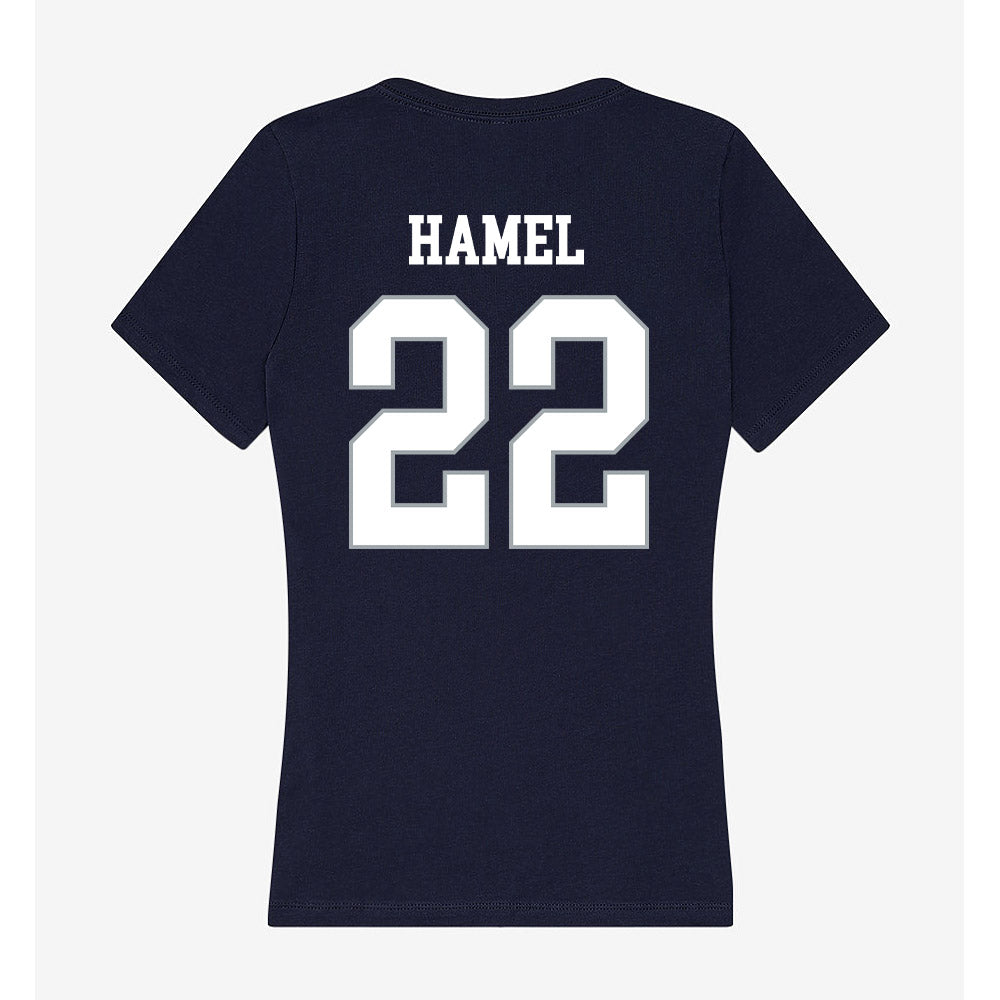 UConn - NCAA Men's Soccer : Johan Hamel - Women's V-Neck T-Shirt-1