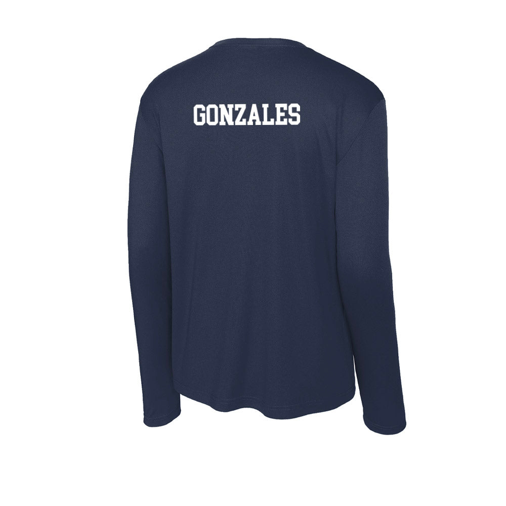 UConn - NCAA Women's Swimming & Diving : Lydia Gonzales - Activewear Long Sleeve T-Shirt-1