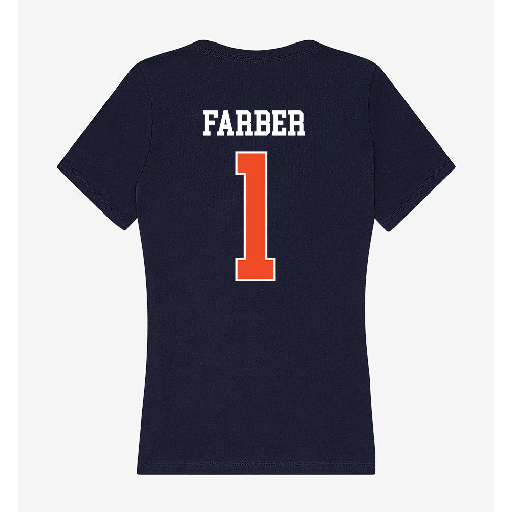 Auburn - NCAA Baseball : Ryne Farber - Classic Shersey Women's V-Neck T-Shirt-1