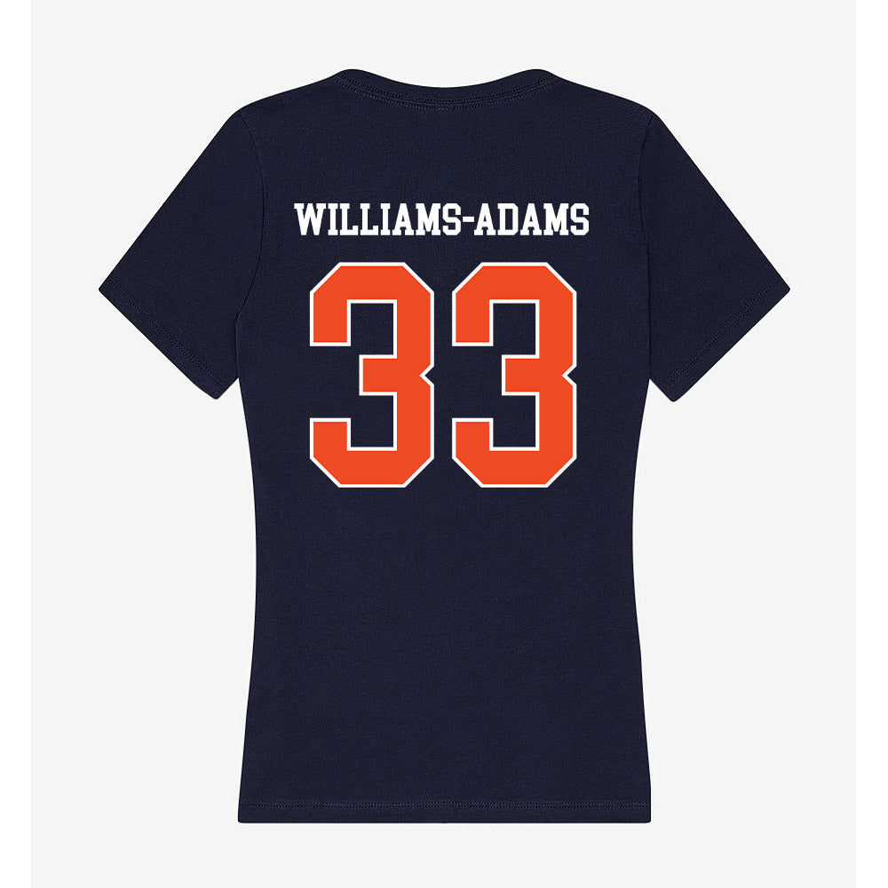 Auburn - NCAA Men's Basketball : Sebastian Williams-Adams - Classic Shersey Women's V-Neck T-Shirt-1