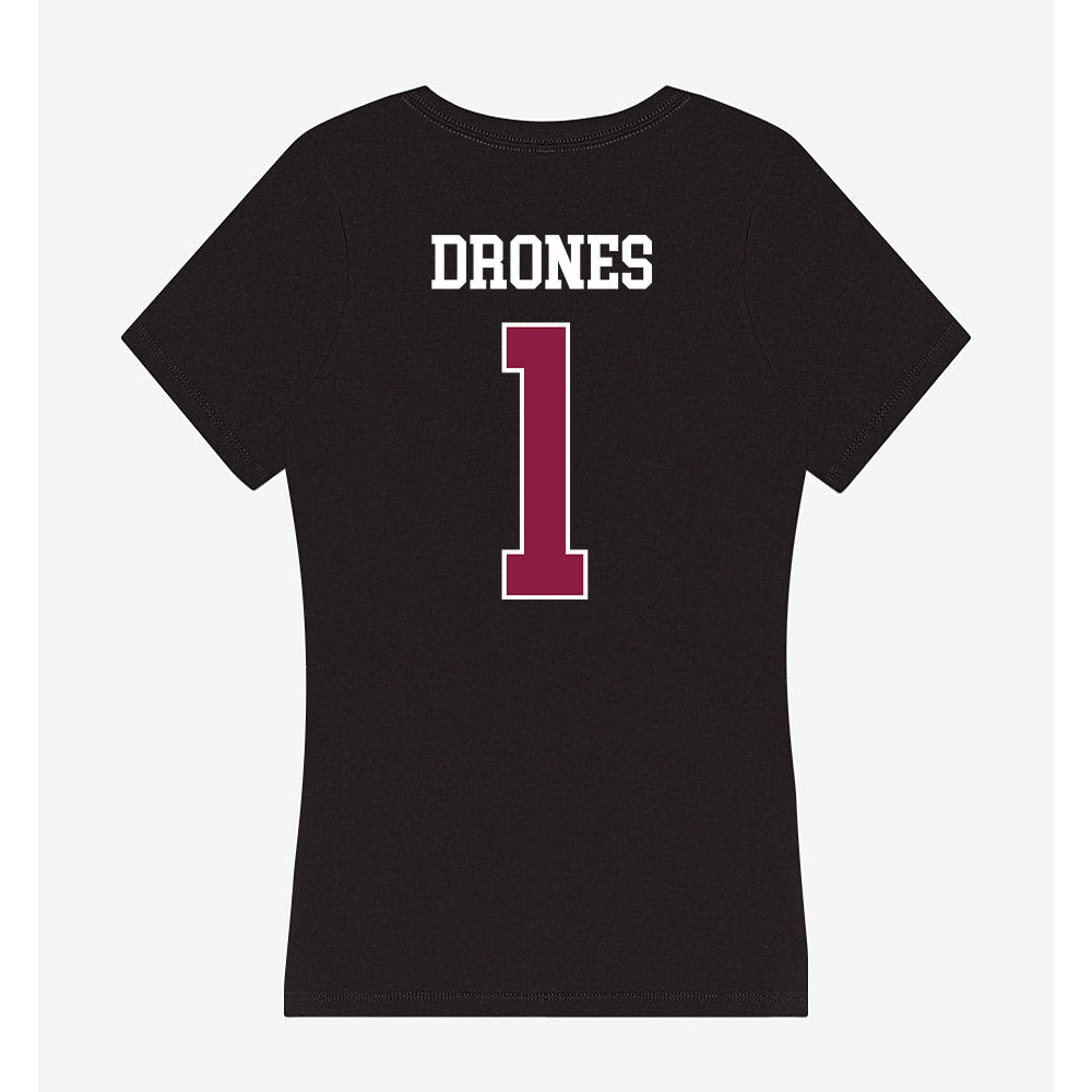 Virginia Tech - NCAA Football : Kyron Drones - Women's V-Neck T-Shirt-1