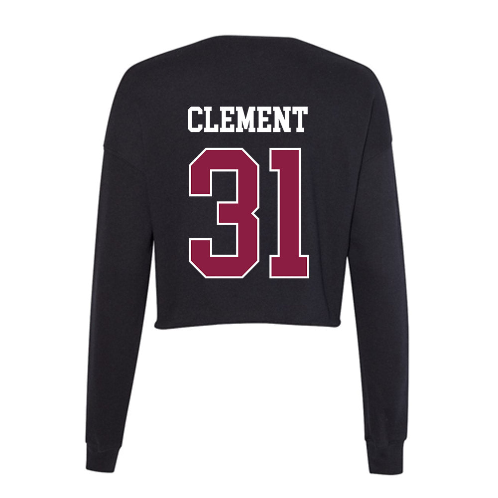 Virginia Tech - NCAA Baseball : Madden Clement - Women's Cropped Crew Fleece-1