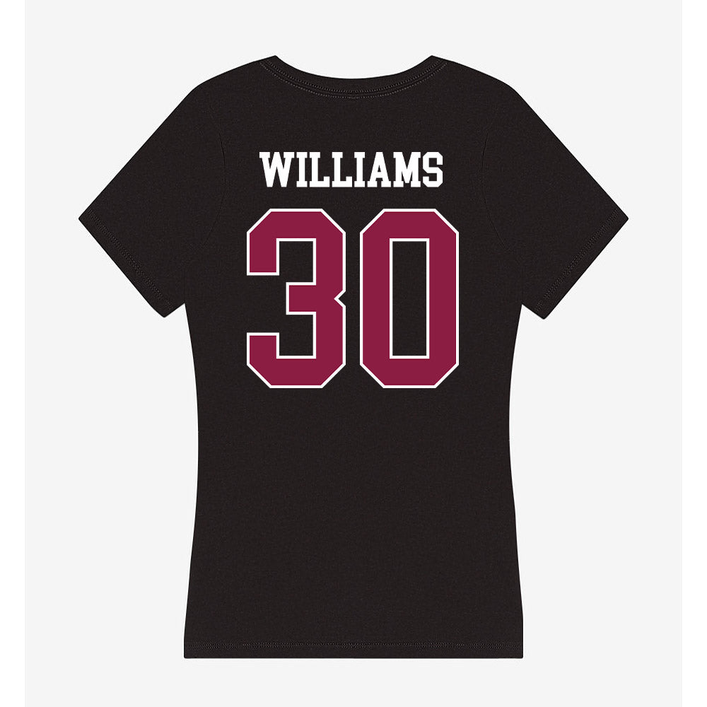 Virginia Tech - NCAA Football : Krystian Williams - Women's V-Neck T-Shirt-1