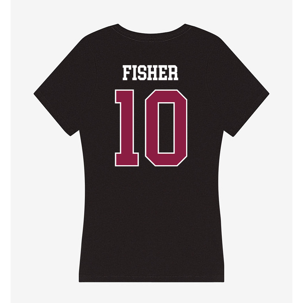 Virginia Tech - NCAA Softball : Addyson Fisher - Women's V-Neck T-Shirt-1