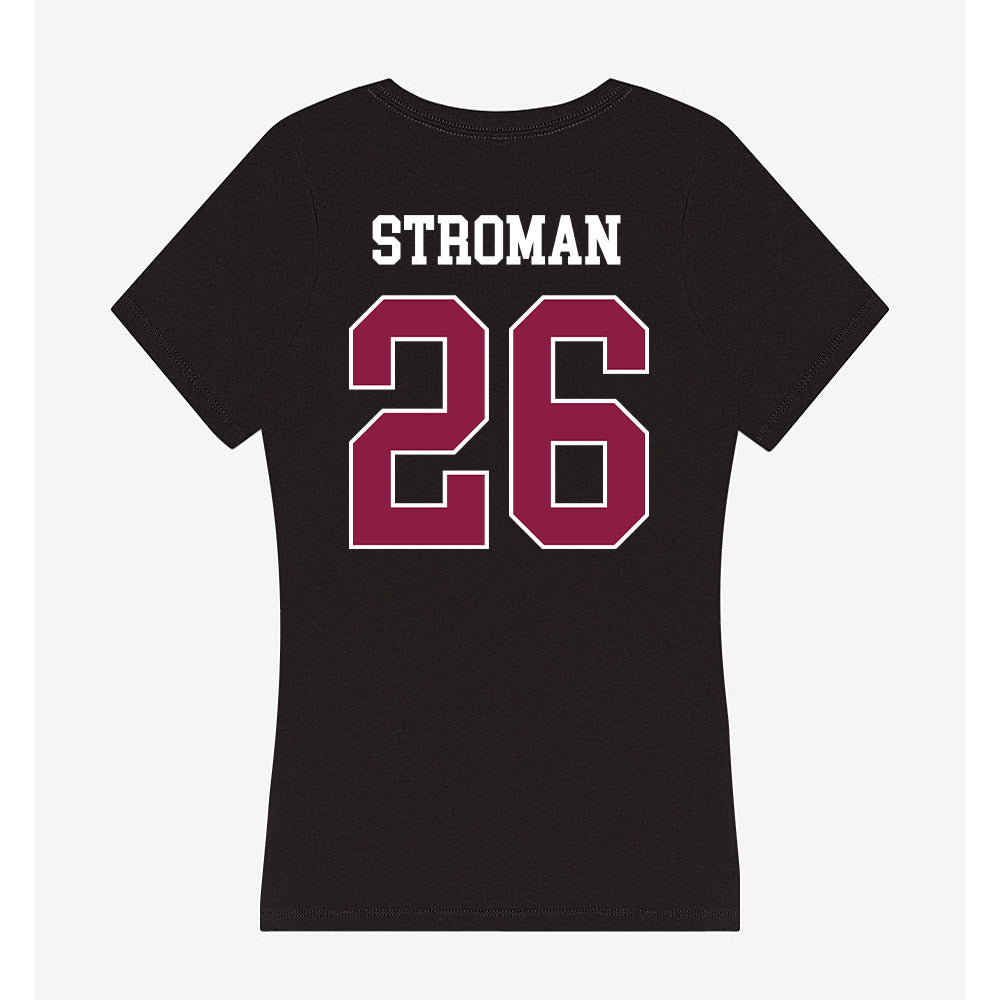 Virginia Tech - NCAA Football : Jalen Stroman - Women's V-Neck T-Shirt-1
