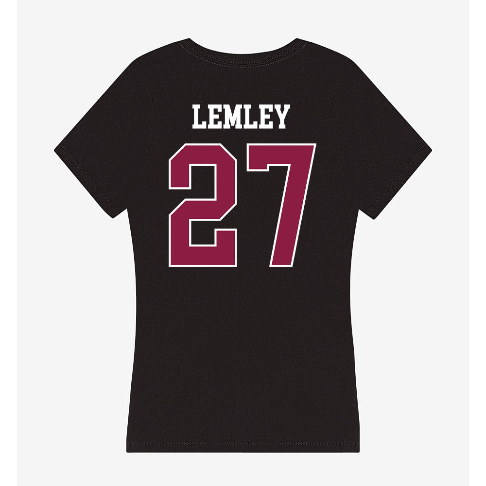 Virginia Tech - NCAA Softball : Emma Lemley - Women's V-Neck T-Shirt-1