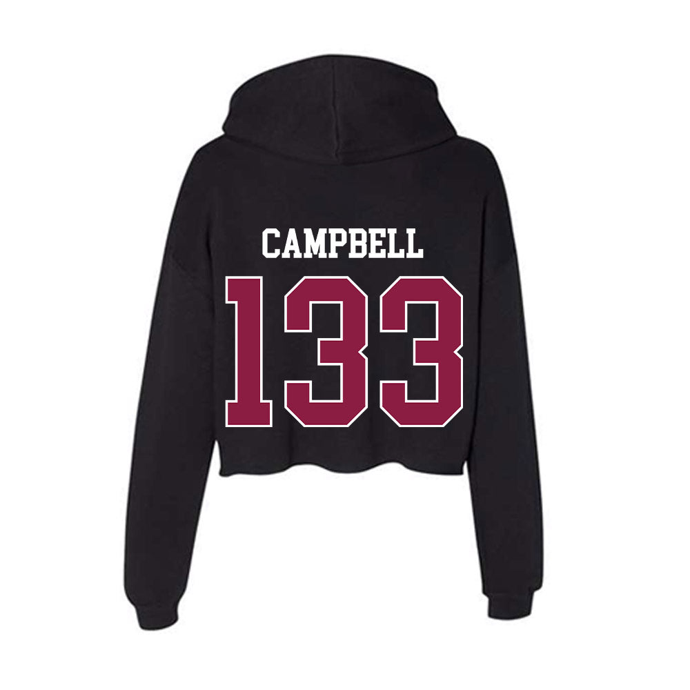 Virginia Tech - NCAA Wrestling : Dillon Campbell - Women's Crop Fleece Hoodie-1