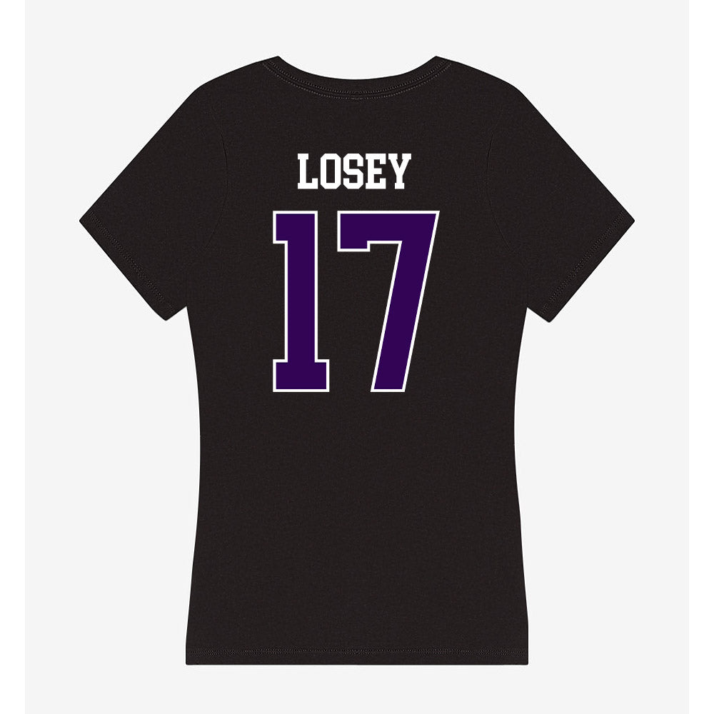 Kansas State - NCAA Women's Soccer : Jordan Losey - Women's V-Neck T-Shirt-1