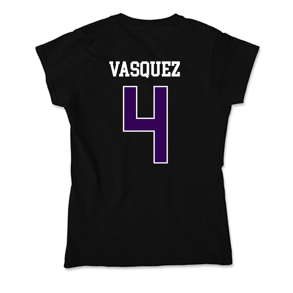 Kansas State - NCAA Baseball : Carlos Vasquez - Soft Style Women’s T-Shirt-1