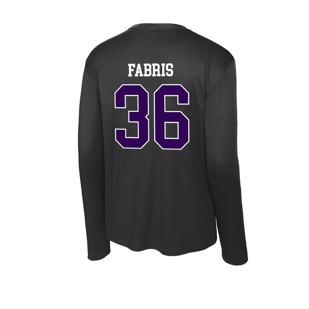 Kansas State - NCAA Football : Jack Fabris - Activewear Long Sleeve T-Shirt-1