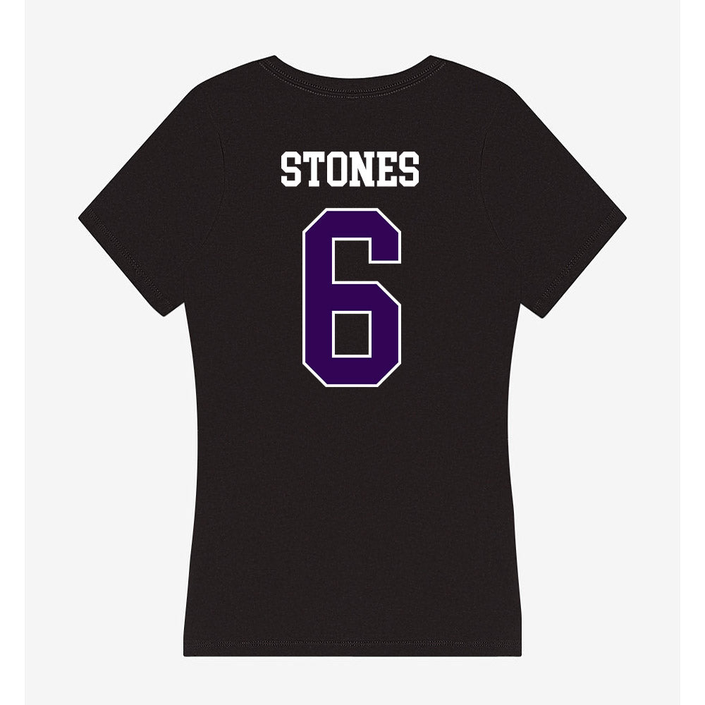 Kansas State - NCAA Women's Volleyball : Avery Stones - Women's V-Neck T-Shirt-1