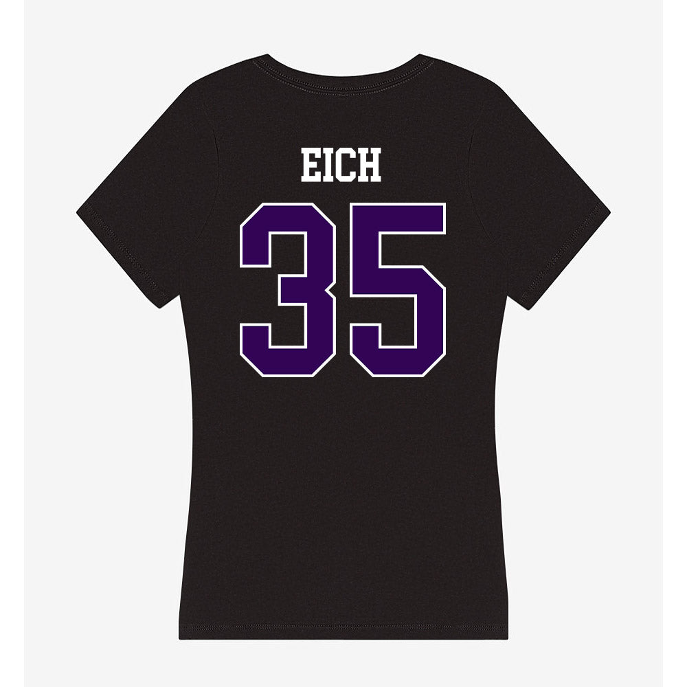 Kansas State - NCAA Baseball : Billy Eich - Women's V-Neck T-Shirt-1