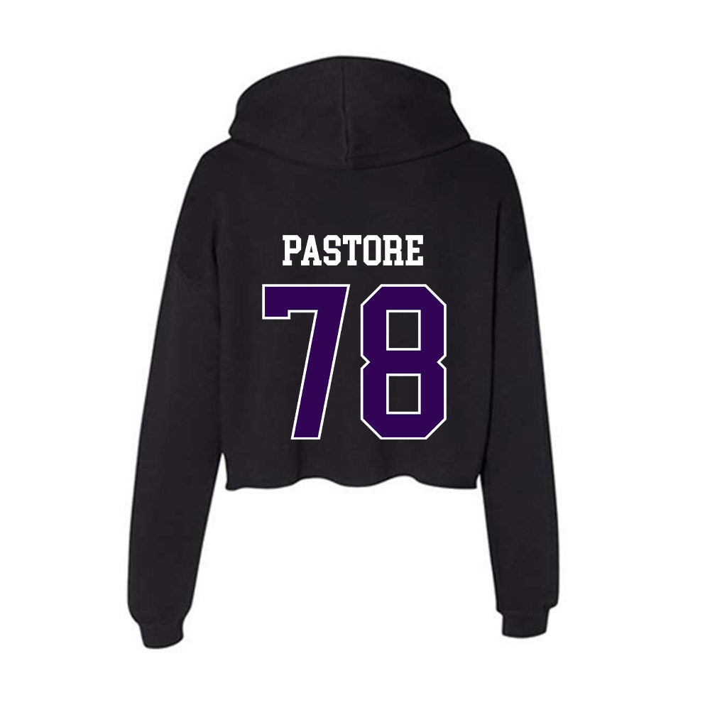 Kansas State - NCAA Football : John Pastore - Women's Crop Fleece Hoodie-1