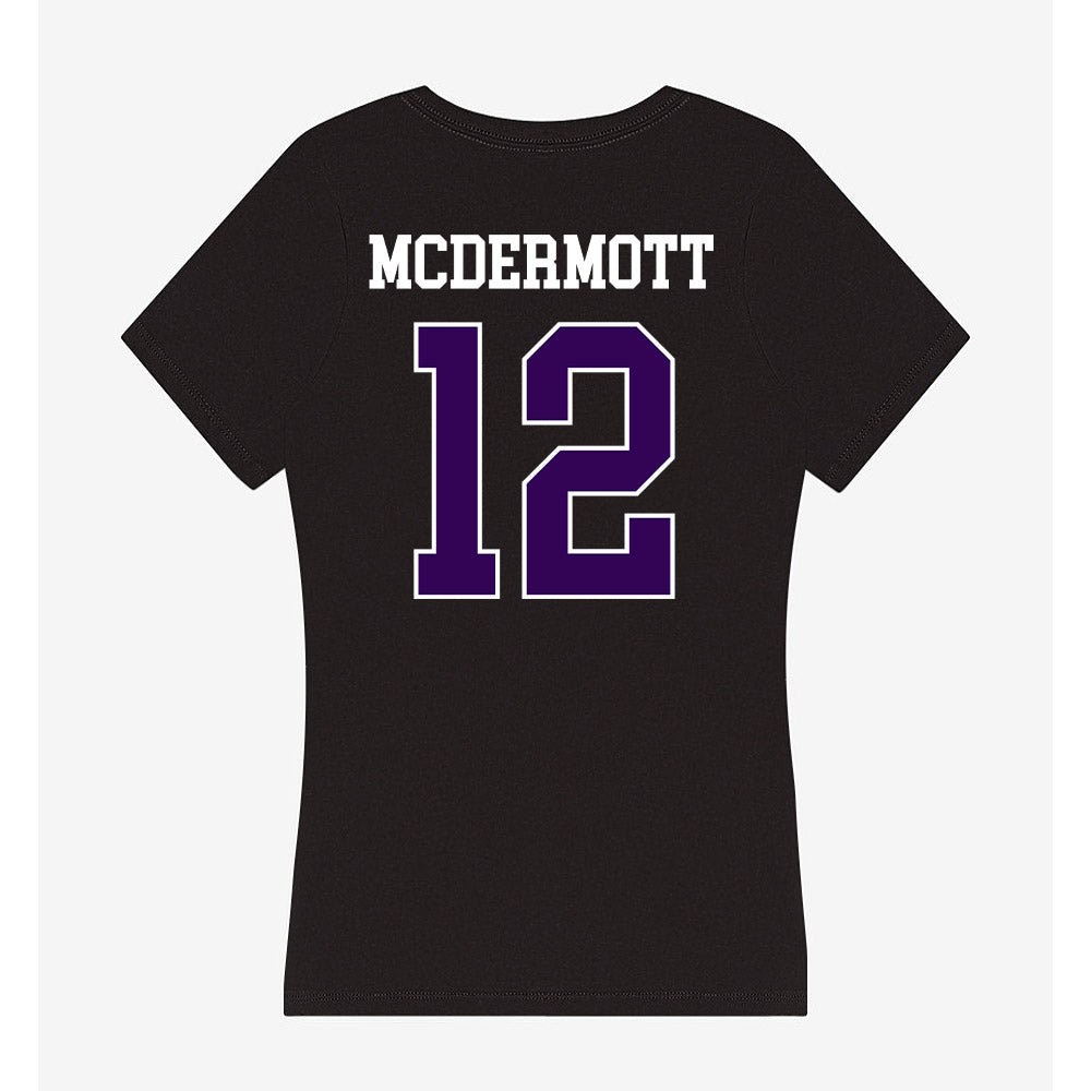 Kansas State - NCAA Women's Volleyball : Sydney McDermott - Women's V-Neck T-Shirt-1