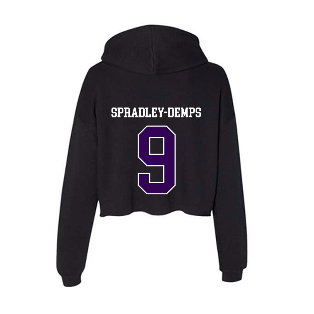 Kansas State - NCAA Football : Jacques Spradley-Demps - Women's Crop Fleece Hoodie-1