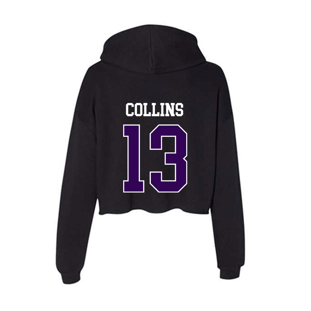 Kansas State - NCAA Football : RJ Collins - Women's Crop Fleece Hoodie-1