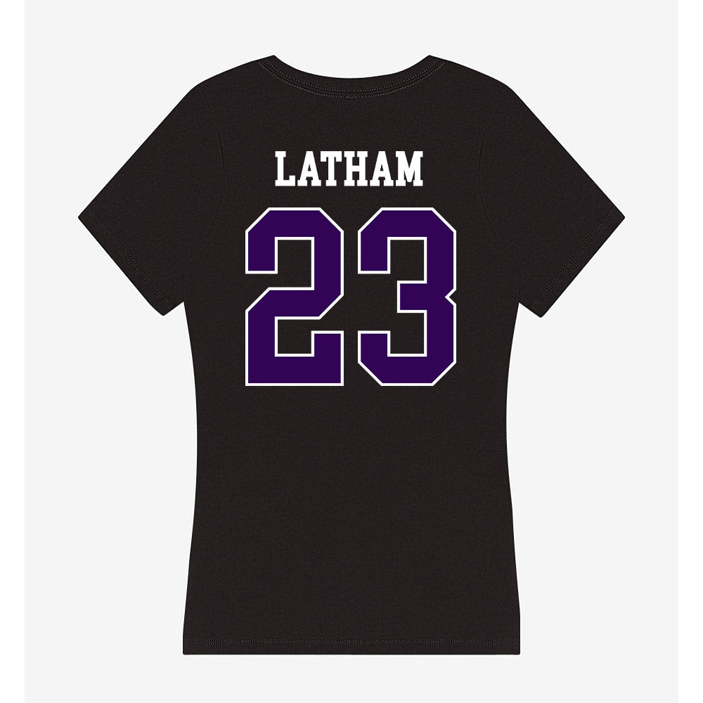 Kansas State - NCAA Women's Volleyball : Lauren Latham - Women's V-Neck T-Shirt-1