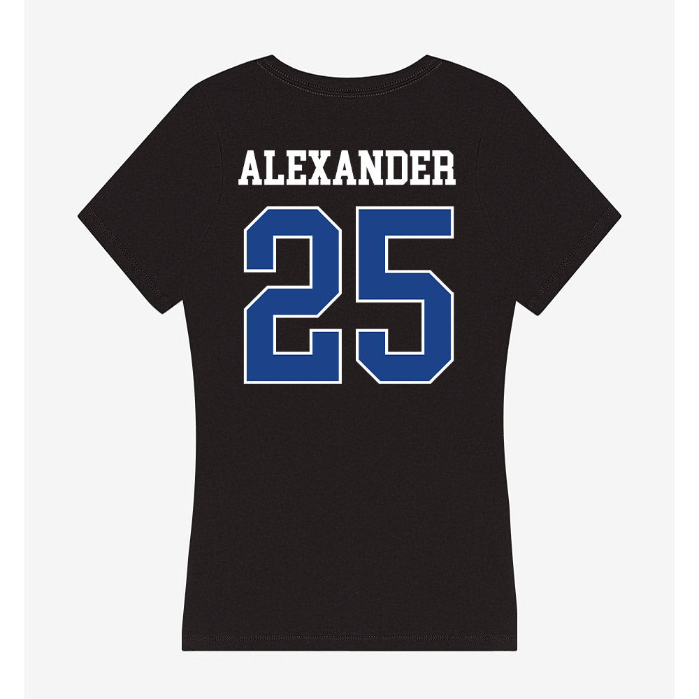 CSU Bakersfield - NCAA Men's Basketball : Jaden Alexander - Women's V-Neck T-Shirt-1