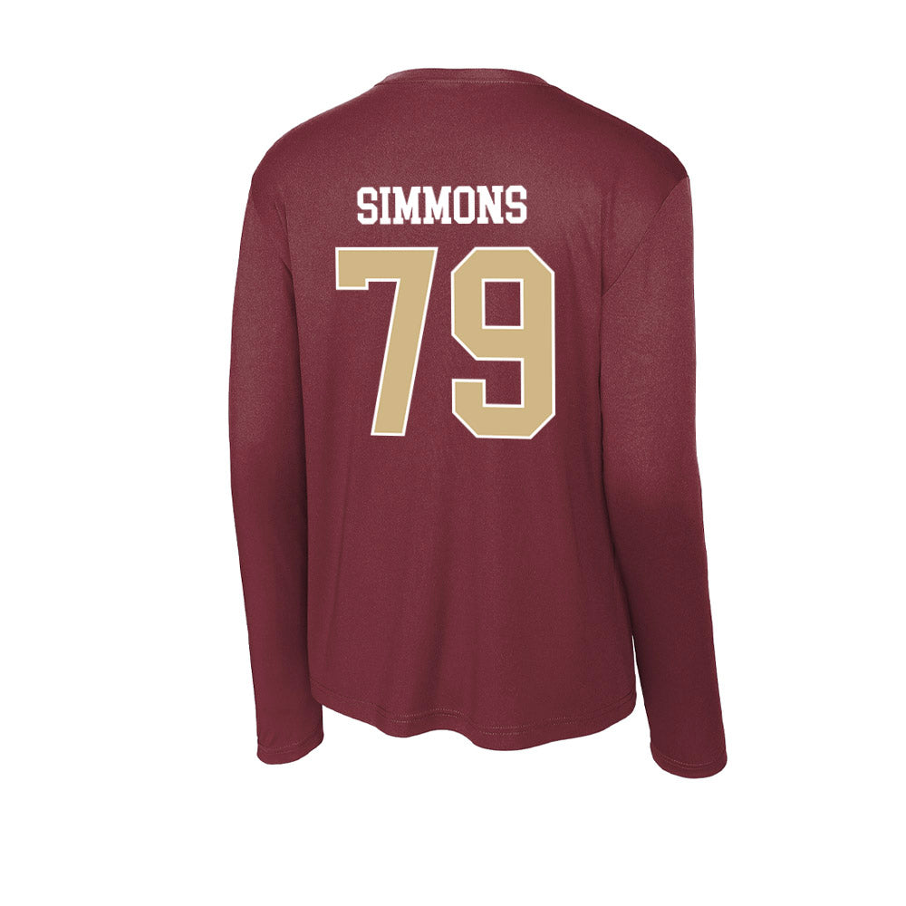 FSU - NCAA Football : Lucas Simmons - Activewear Long Sleeve T-Shirt-1