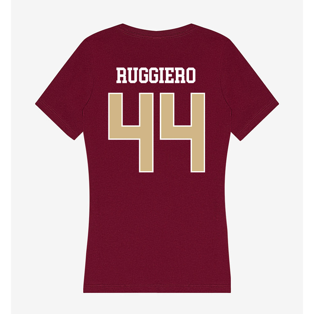 FSU - NCAA Softball : Isabella Ruggiero - Women's V-Neck T-Shirt-1