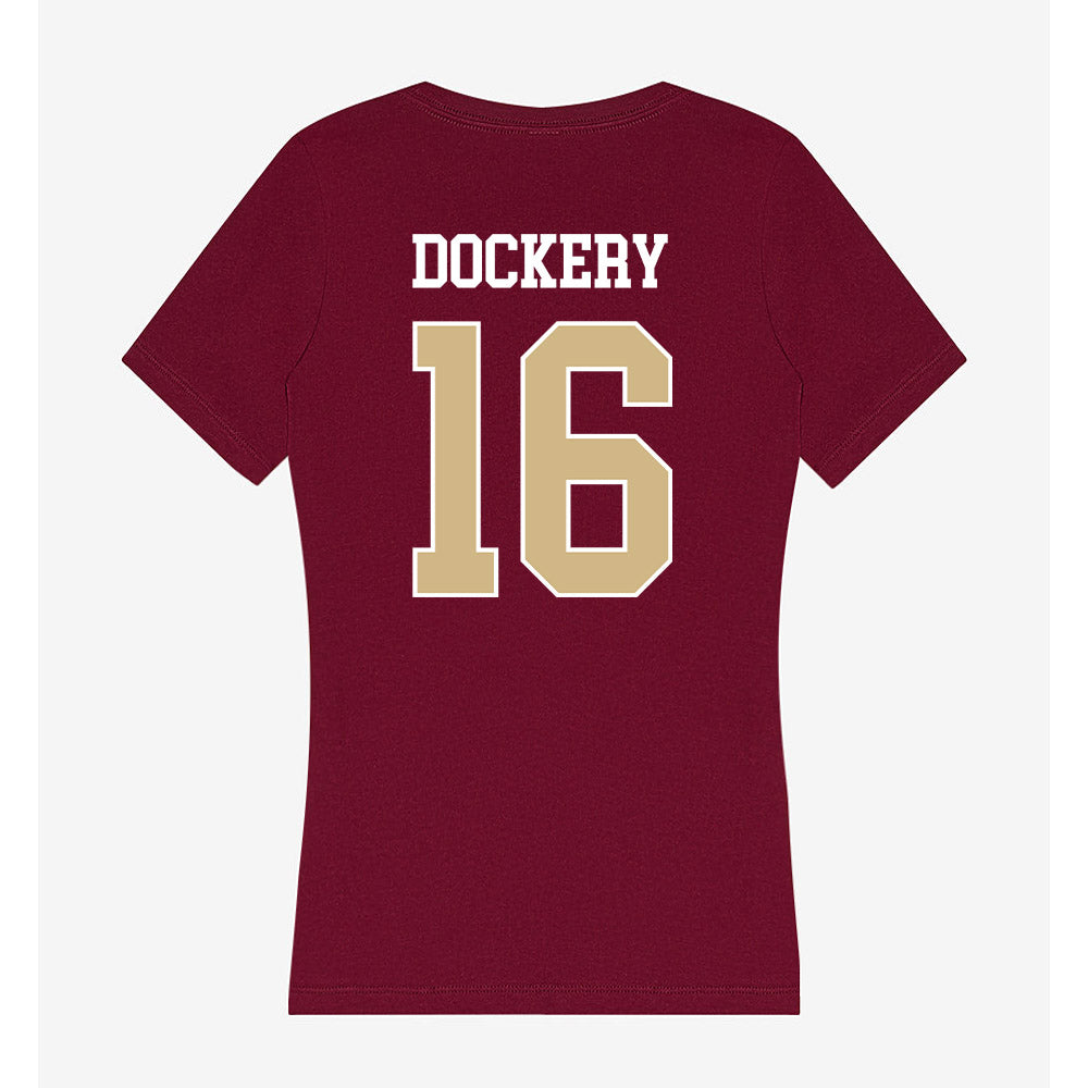 FSU - NCAA Softball : Averi Dockery - Women's V-Neck T-Shirt-1