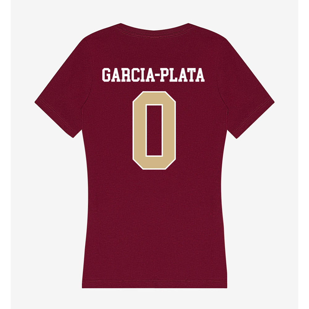 FSU - NCAA Men's Basketball : Maximo Garcia-Plata - Women's V-Neck T-Shirt-1