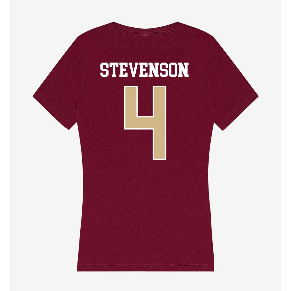 FSU - NCAA Women's Volleyball : Nellie Stevenson - Women's V-Neck T-Shirt-1