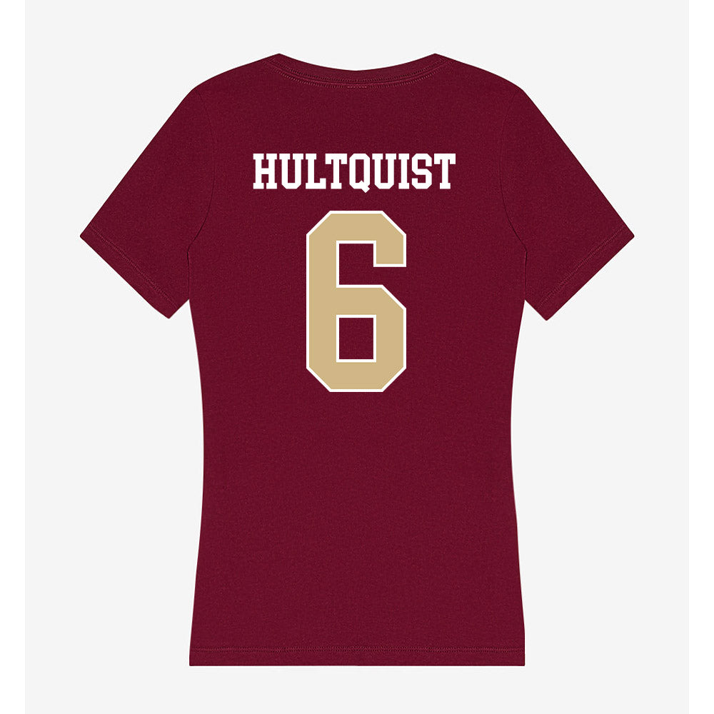 FSU - NCAA Beach Volleyball : Kenzie Hultquist - Women's V-Neck T-Shirt-1