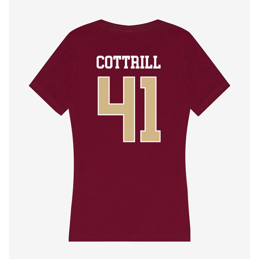 FSU - NCAA Football : AJ Cottrill - Women's V-Neck T-Shirt-1