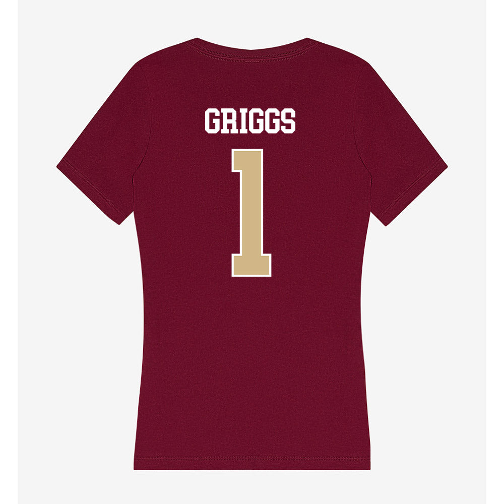 FSU - NCAA Softball : Hayley Griggs - Women's V-Neck T-Shirt-1