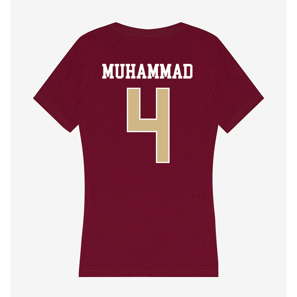 FSU - NCAA Men's Basketball : Shahid Muhammad - Women's V-Neck T-Shirt-1