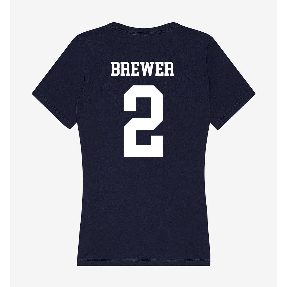 Samford - NCAA Women's Basketball : Avary Brewer - Women's V-Neck T-Shirt-1